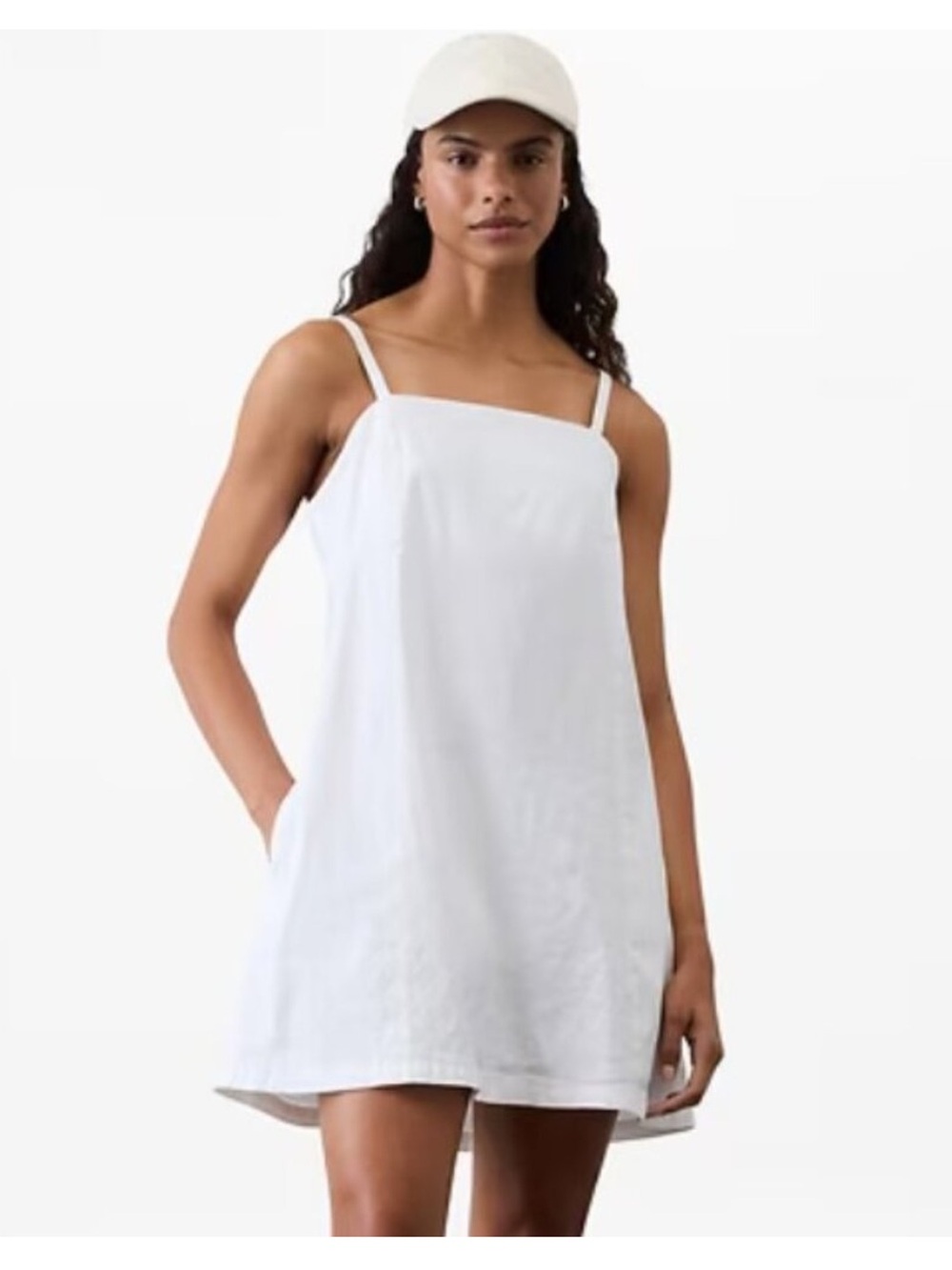 Athleta Bright White  Paradise Cami Dress